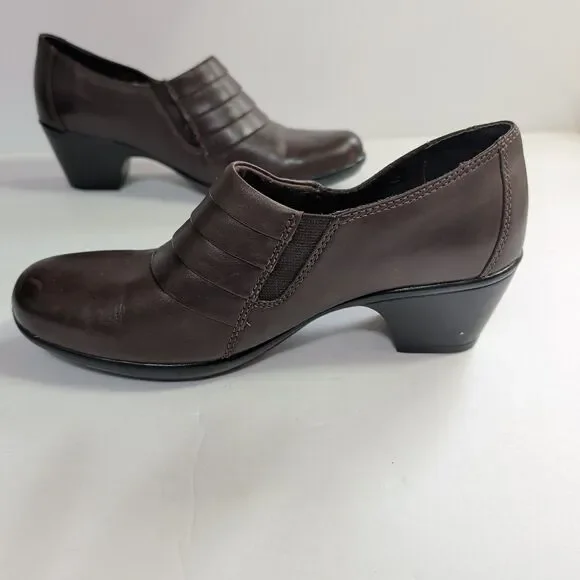 (2) Pair of Clarks,Bendables Women Brown Leather Slip 7M, Black Unstructured 7.5 - Picture 7 of 16